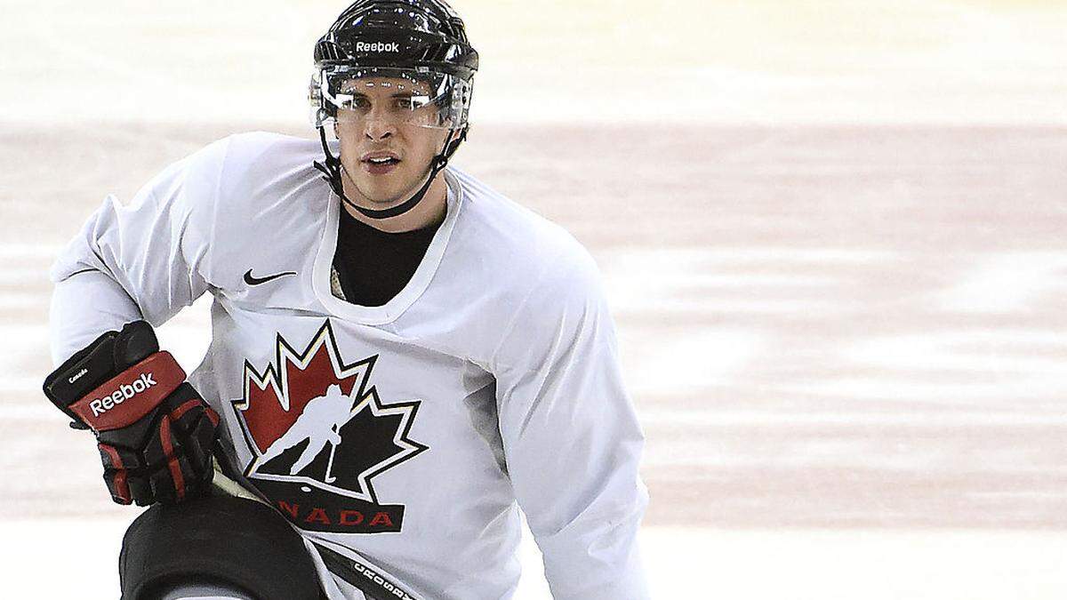 NHL-Superstar Sidney Crosby könnte bereits heute Team Kanada gegen Österreich verstärken