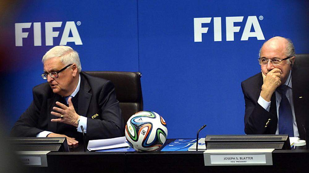 Theo Zwanziger und FIFA-Boss Sepp Blatter