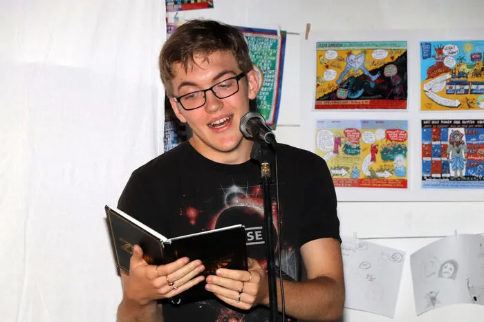 David Nagy präsentierte seinen eigenen Poetry Slam.
