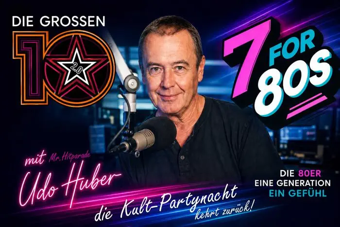 Am 6. November kehrt „Mr. Hitparade“ Udo Huber für eine Revival-Party nach Bad Mitterndorf zurück