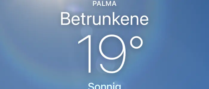 So sieht der Eintrag auf der Apple-Wetter-App aus