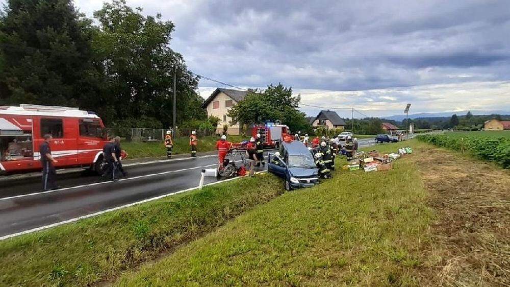 Im Juli vergangenen Jahres ereignete sich dieser Verkehrsunfall auf der L 601 in Hengsberg