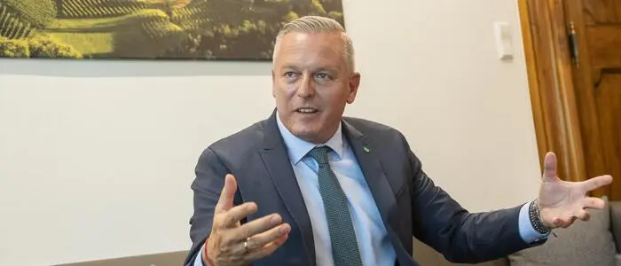 Landeshauptmann Mario Kunasek von der FPÖ zur Arbeit mit der ÖVP: „Wir wissen, miteinander umzugehen und haben uns nach den eineinhalb Jahren gut gefunden“ 