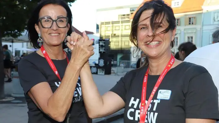 Die Organisatorin Stadträtin Andra Pecile und Martina Tscherne freuten sich über den großen Erfolg!
