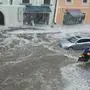 Vor allem das Voitsberger Stadtzentrum stand bei dem Hagelunwetter unter Wasser