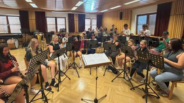 Beim Jugendlager der Musikkapellen Palfau und Gams wurde fleißig geprobt
