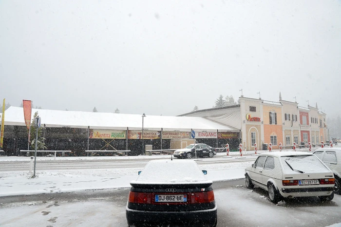 Faakersee: GTI-ler im Schneegestöber