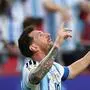 Lionel Messi zeigte sich im Spiel gegen Algerien emotional