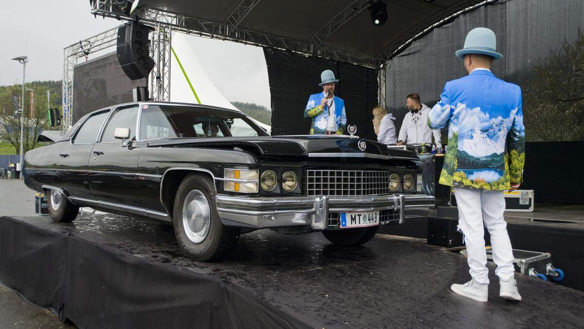 Der von Dean Zizik restaurierte Cadillac Fleetwood Brougham, Baujahr 1974, war eine der Attraktionen