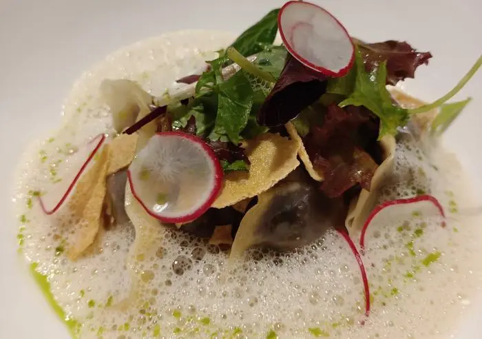 Herrlich aromatisch auch die Blunzn-Gyoza