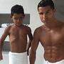 CR7 und sein Sprössling Cristiano Ronaldo junior sind ein eingespieltes Team