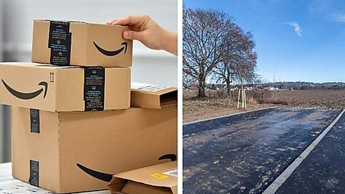 Auf einem Acker zwischen Liebenauer Gürtel und Esserweg wird das Amazon-Zentrum realisiert