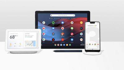 Google Home Hub, Pixel Slate und das Pixel 3