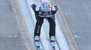 GARMISCH-PARTENKIRCHEN,GERMANY,01.JAN.26 - NORDIC SKIING, SKI JUMPING - FIS World Cup, Four Hills Tournament, large hill, men. Image shows Simon Ammann (SUI). Photo: GEPA pictures/ Thomas Bachun