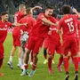 Salzburgs Fußballer sind heute an der Anfield Road gefordert