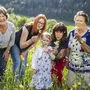 Gudrun Heranig, Regina, Valentina und Christine Kogler und Herta Prieger (von links)