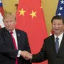 Archivbild der Präsidenten Donald Trump, Xi Jinping