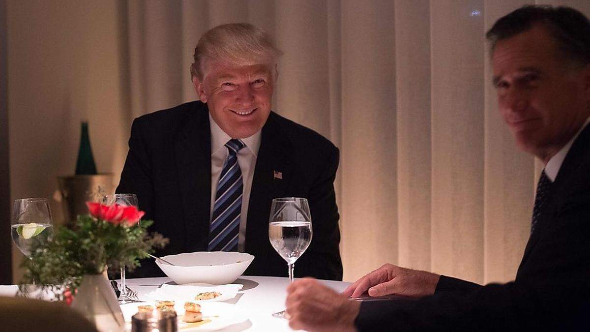 Donald Trump beim Abendessen in einem New Yorker Restaurant 