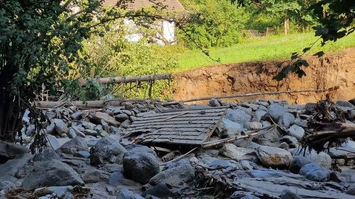Das Langalmtal, die Straße nach Kaning und der Kaninger Mühlenweg (Gemeinde Radenthein) sind nach dem Unwetter vom Donnerstag stark in Mitleidenschaft gezogen.