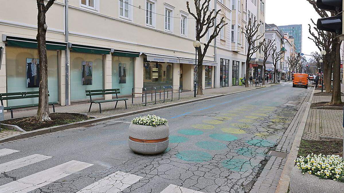 Die Bahnhofstraße in Klagenfurt sorgt immer wieder für Diskussionen