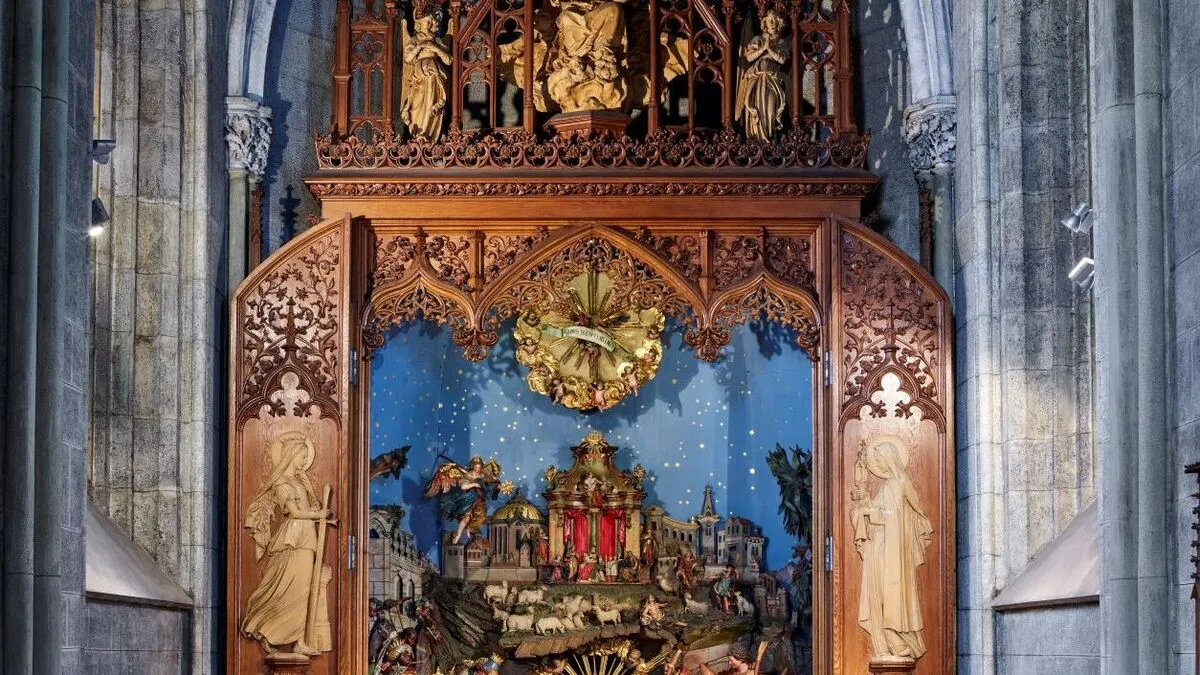 Die Admonter Krippe wird speziell am Heiligen Abend geöffnet 