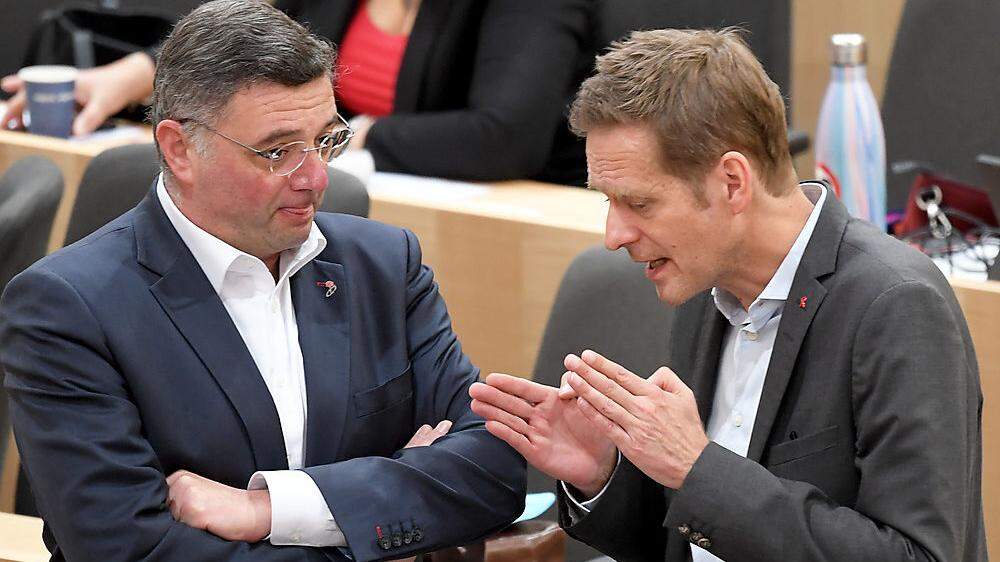 Leichtfried und Kai Jan Krainer (SPÖ)