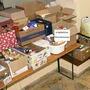 Nahezu 100 Pakete mit haltbaren Lebensmitteln wurden im Pfarrzentrum am Weizberg abgegeben