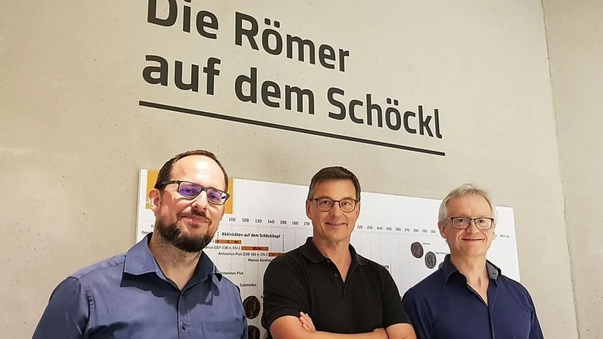 Kuratoren Daniel Modl, Manfred Lehner und Karl Peitler