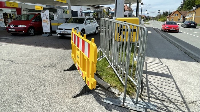 Für einen möglichen Ansturm gerüstet: die Tankstelle Mischkulnig bei Velden
