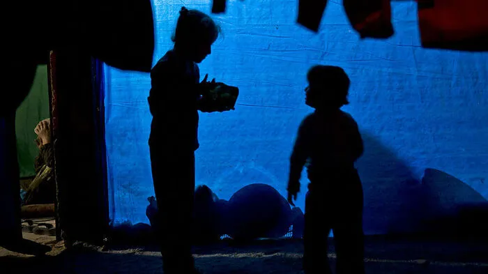 Kinder in einem Flüchtlingscamp in der Türkei
