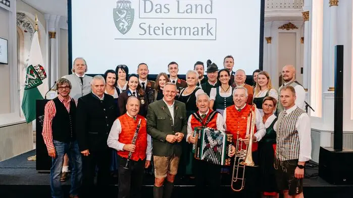Landeshauptmann Mario Kunasek lud in die Aula der Alten Universität in Graz