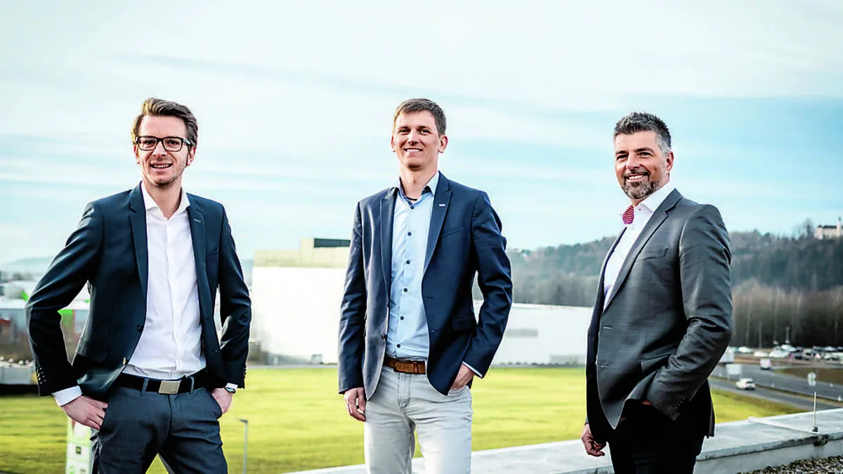 Die Geschäfts­führer Roman Ruthofer, Patrick Resch und Andreas Leitner