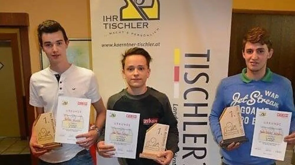 Die Sieger von links: Woschitz, Laßnig und Kollmann	