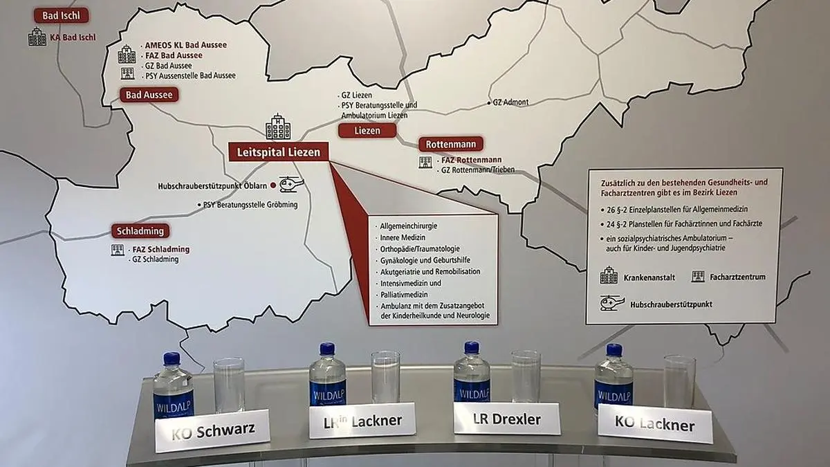 Aufnahme von der Vorstellung des Leitspitals