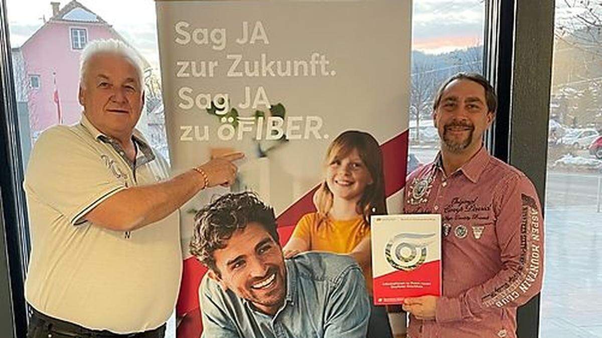 Bürgermeister Wolfgang Grilz mit Christian Trügler von der öGIG  