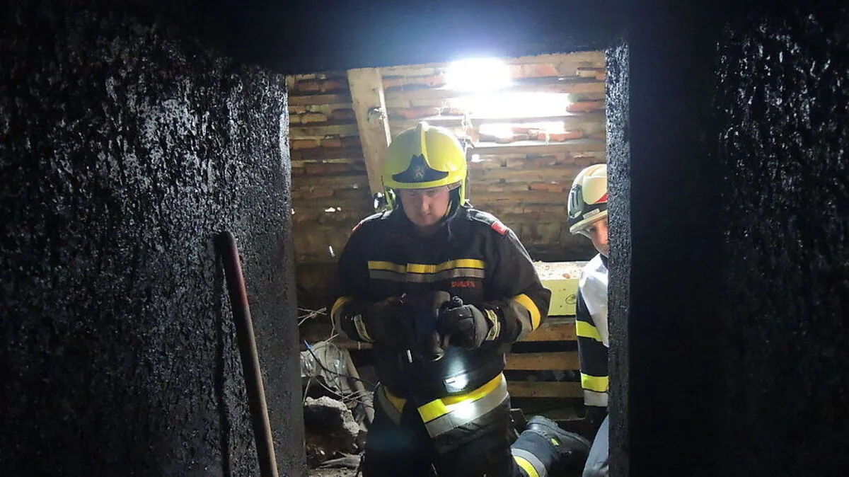 Mit Wärmebildkameras wurde nach Glutnestern gesucht