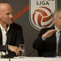 Liga Vorstand Christian Ebenbauer (links) und ÖFB-Präsident Leo Windtner