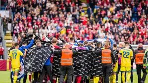 Christian Eriksens Mitspieler verdeckten den Zuschauern die Sicht