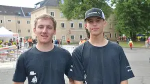 Tobias Wirnsberger und Sylvester Buchacher wurden Dritter und Zweiter in der Einzelwertung der Alpen-Adria-Waldolympiade