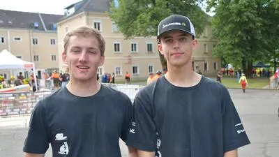Tobias Wirnsberger und Sylvester Buchacher wurden Dritter und Zweiter in der Einzelwertung der Alpen-Adria-Waldolympiade