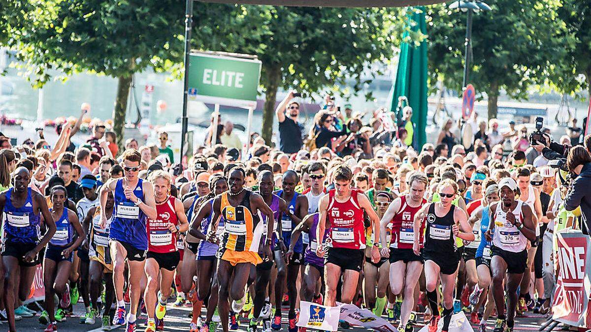 Der Startschuss für den Halbmarathon &quot;Kärnten Läuft&quot; fällt in Velden