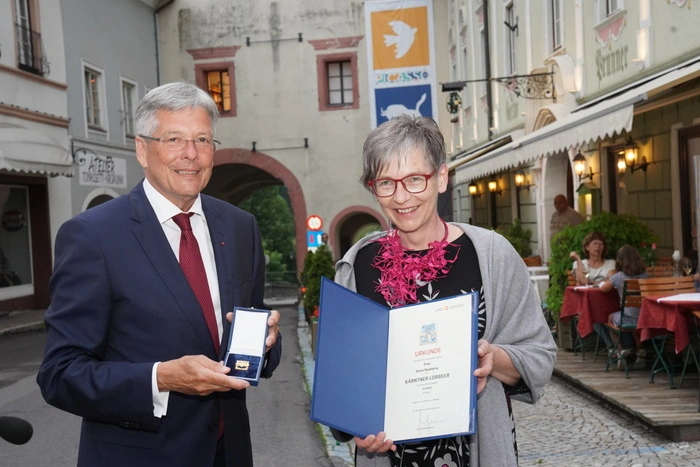 Doris Rudiferia erhielt als Frau der ersten Stunde und Kassierin der Kulturinitiative die Auszeichnung Lorbeer in Gold.