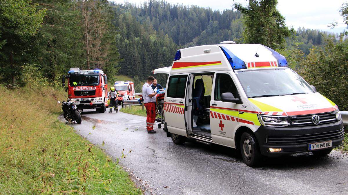 Das Rote Kreuz, die Feuerwehren Kainach und Afling sowie die Polizei waren im Einsatz