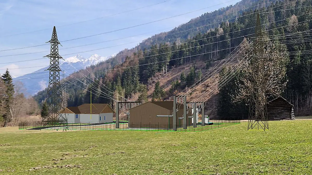 So soll das neue Umspannwerk in Lamnitz aussehen