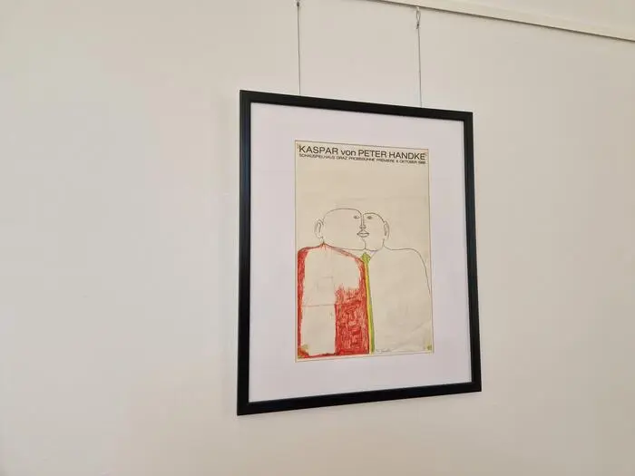 Das von Günter Waldorf gezeichnete und auch von Peter Handke signierte Plakat
