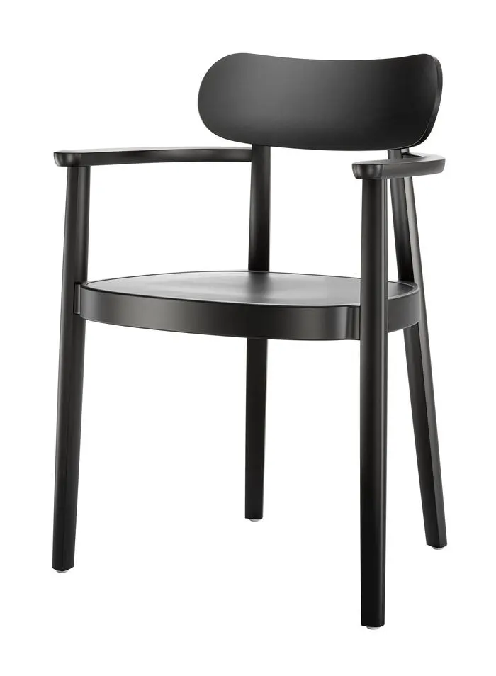 Filigran: Der minimalistische und ehrliche Sessel 118 aus Holz von Sebastian Herkner für Thonet.