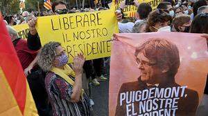 Seine Fans fordern Freiheit für Puigdemont