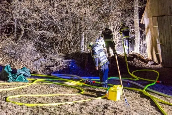 34 Kameradinnen und Kameraden standen im Einsatz.