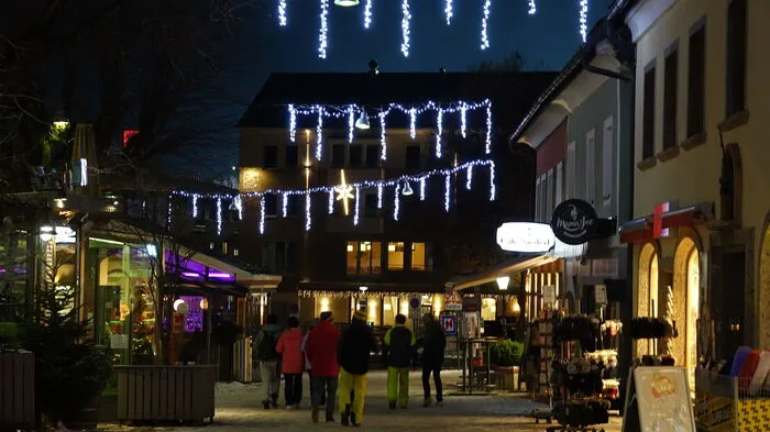 Der Schladminger Hauptplatz zeigte sich wenig besiedelt