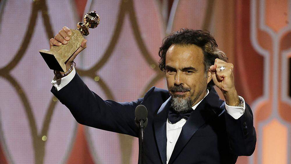 Jubelnder Sieger: Alejandro G. Inarritu, Autor, Produzent und Regisseur von "The Revenant"